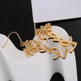 YSL Saint Laurent Серьгиз оригинального латунного материала. Комп