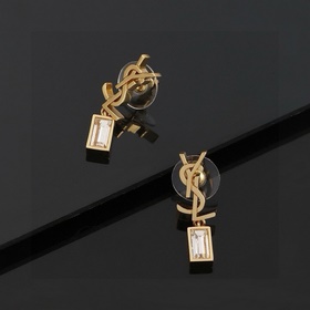 YSL Saint Laurent серьгиз оригинального латунного материала. Комп