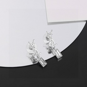 YSL Saint Laurent серьгиз оригинального латунного материала. Комп