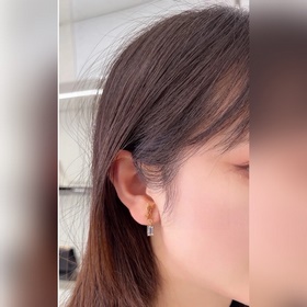 YSL Saint Laurent серьгиз оригинального латунного материала. Комп
