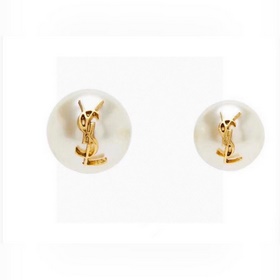 YSL Saint Laurent жемчужные серьгиз оригинального латунного матер