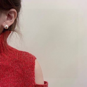 YSL Saint Laurent жемчужные серьгиз оригинального латунного матер