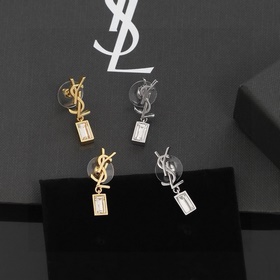YSL Saint Laurent серьгиз оригинального латунного материала. Комп