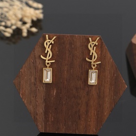 YSL Saint Laurent серьгиз оригинального латунного материала. Комп