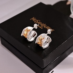 YSL Saint Laurent серьгиз оригинальной латуни. Компания Yves Sain