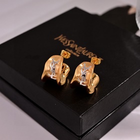 YSL Saint Laurent серьгиз оригинальной латуни. Компания Yves Sain