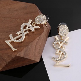 Серьги Saint Laurent YSL — классическая роскошь, модный и универс