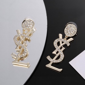 Серьги Saint Laurent YSL — классическая роскошь, модный и универс