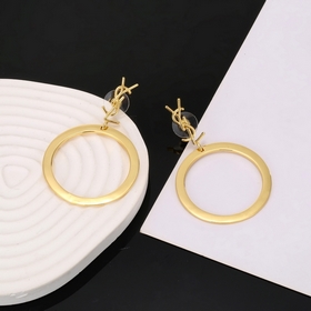 Сережки Saint Laurent YSL — классическая роскошь, модный аксессуа