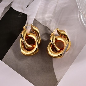 YSL Saint Laurent серьгиз оригинального латунного материала. Комп