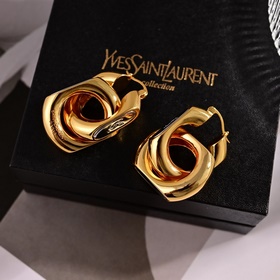 YSL Saint Laurent серьгиз оригинального латунного материала. Комп