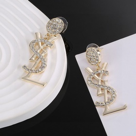 Серьги Saint Laurent YSL — классическая роскошь, модный и универс