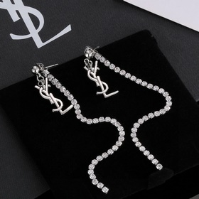 YSL Saint Laurent серьги-гвоздикиз оригинального латунного матери
