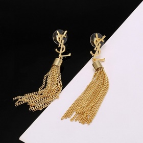 YSL Saint Laurent серьгиз оригинального латунного материала. Комп