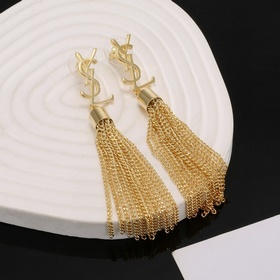 YSL Saint Laurent серьгиз оригинального латунного материала. Комп