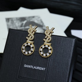YSL Saint Laurent серьги с бриллиантами. Yves Saint Laurent был о