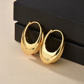 YSL Saint Laurent Серьги с буквами, из оригинальной латуни. Компа
