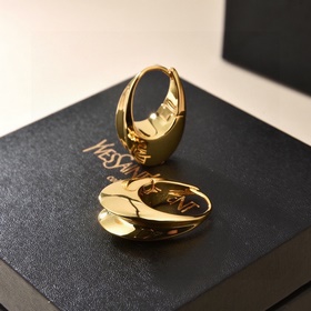 YSL Saint Laurent Серьги с буквами, из оригинальной латуни. Компа
