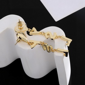 YSL Saint Laurent Серьгиз оригинального латунного материала. Комп
