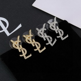 Сережки Saint Laurent YSL — классическая роскошь, модный и универ