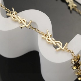YSL Saint Laurent ожерелье-браслет из оригинального латунного мат