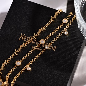 YSL Saint Laurent буквальные серьгиз оригинального латунного мате