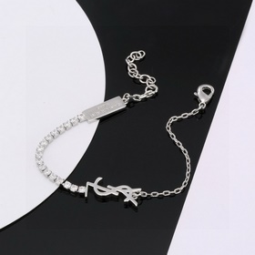 YSL Saint Laurent браслет из оригинального латунного материала. К