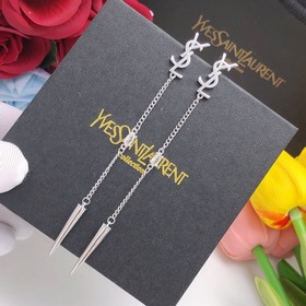 Сережки с кисточками Saint Laurent с подвеской в форме пули
