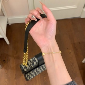 YSL Saint Laurent высококачественный браслет с буквами, золотой и