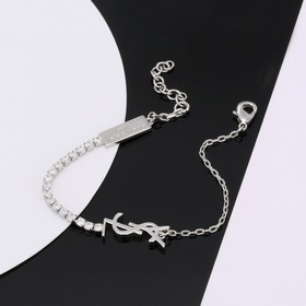 YSL Saint Laurent браслет из оригинального латунного материала. К