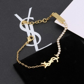 YSL Saint Laurent браслет из оригинального латунного материала. К
