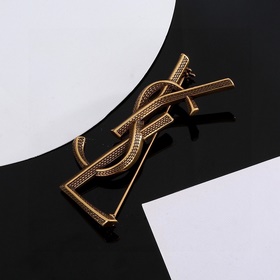 Брошь Saint Laurent YSL. Классическая роскошь. Модная и универсал