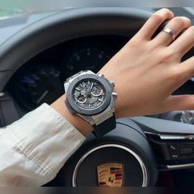 Hublot - механическая версия. Элитные мужские часы, многофункцион