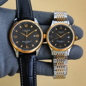 Японский механизм. Бренд： Longines. Изысканные часы для пар, с ла
