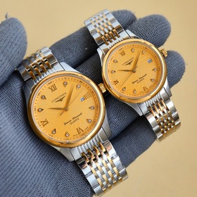Японский механизм. Бренд： Longines. Изысканные часы для пар, с ла
