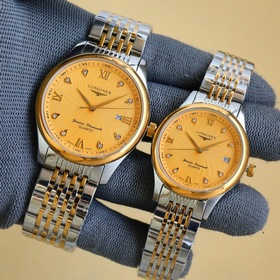 Японский механизм. Бренд： Longines. Изысканные часы для пар, с ла
