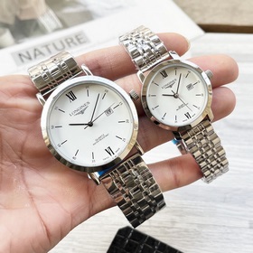 Часы Longines для пар, оригинальные импортные кварцевые механизмы