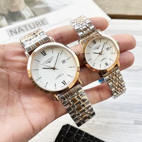 Часы Longines для пар, оригинальные импортные кварцевые механизмы