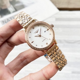 Женские часы Longines с оригинальным импортным кварцевым механизм