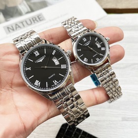 Часы Longines для пар, оригинальные импортные кварцевые механизмы