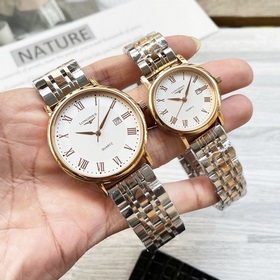 Часы Longines для пар, оригинальные импортные кварцевые механизмы