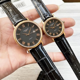 Часы Longines для пар, оригинальные импортные кварцевые механизмы
