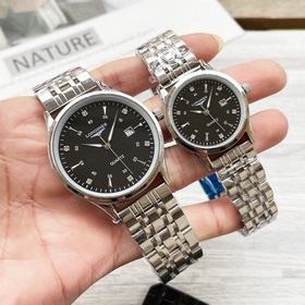 Часы Longines для пар, оригинальные импортные кварцевые механизмы
