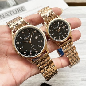 Часы Longines для пар, оригинальные импортные кварцевые механизмы