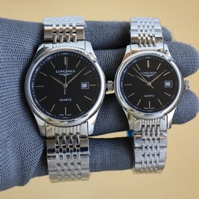 Японский механизм. Бренд： Longines. Изысканные часы для пар, с ла