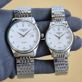 Японский механизм. Бренд： Longines. Изысканные часы для пар, с ла