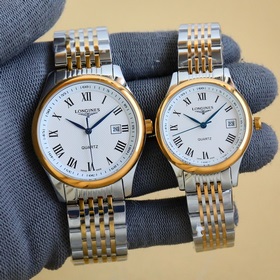 Японский механизм. Бренд： Longines. Изысканные часы для пар, с ла
