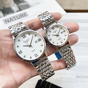 Часы Longines для пар, оригинальные импортные кварцевые механизмы