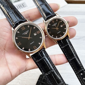 Часы Longines для пар, оригинальные импортные кварцевые механизмы