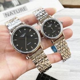 Часы Longines для пар, оригинальные импортные кварцевые механизмы